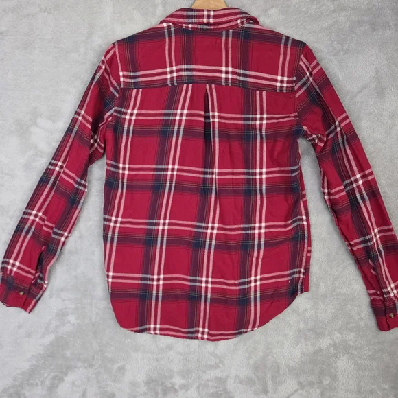 Hollister Red and Blue Plaid Shirt - Picture 2 of 6